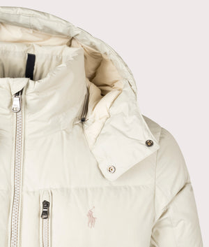 Polo Ralph Lauren Gorham Down Jacket Basic Sand at EQVVS Menswear Detail Shot