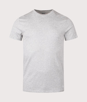 Polo Ralph Lauren 3 Pack Slim Fit Crewneck Loungewear T-Shirts in Grey. Front Shot at EQVVS.