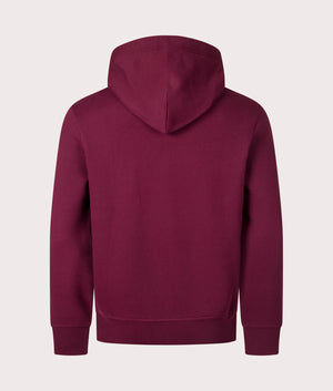 The RL Fleece Logo Hoodie in Classic Wine by Polo Ralph Lauren. EQVVS Shot. 