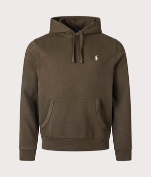 Discover the Polo Ralph Lauren Loopback Fleece Hoodie in Dark Loden. Front Shot EQVVS