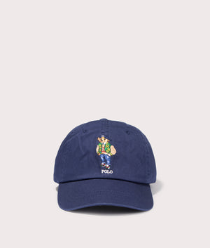 Polo Ralph Lauren Polo Bear Twill Ball Cap in Newport navy at EQVVS Front Shot