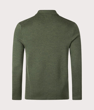 Merino Wool Shirt in Classic Olive Heather by Polo Ralph Lauren. EQVVS Shot. 