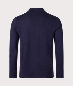 Merino Wool Shirt in Hunter Navy by Polo Ralph Lauren. EQVVS Shot. 