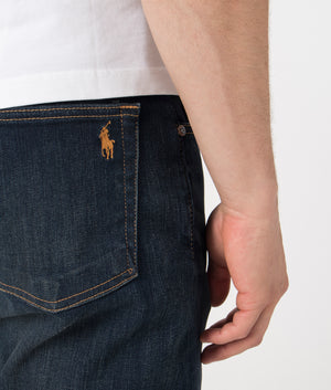 Polo Ralph Lauren Slim Fit Sullivan Jeans in Murphy Stretch. Detail angle model shot at EQVVS. 