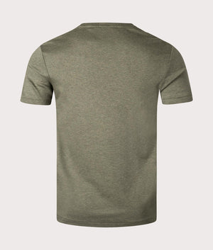 Ralph Lauren Custom Slim Fit Pima T-Shirt in Service Green. Back Shot at EQVVS