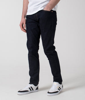 Polo Ralph Lauren Sullivan Jeans in Rinse Stretch. Shot at EQVVS. Side angle shot. 