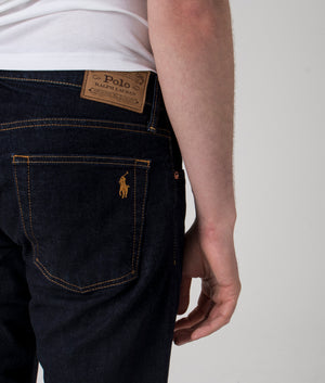 Polo Ralph Lauren Sullivan Jeans in Rinse Stretch. Shot at EQVVS.  Detail shot. 