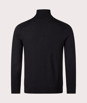 Polo Ralph Lauren Wool Turtleneck Sweater in Polo Black, 100% Wool. EQVVS Back Shot