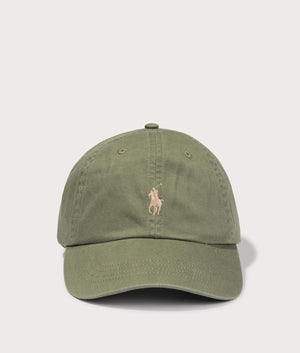 Polo Ralph Lauren Classic Sport Cap in Garden Trail Green. Front Shot at EQVVS.