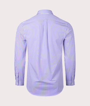 Striped Poplin Shirt - Polo Ralph Lauren - EQVVS - 005 Lavender White 