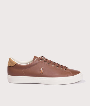 Tan Longwood Trainers Polo Ralph Lauren. Side shot at EQVVS. 