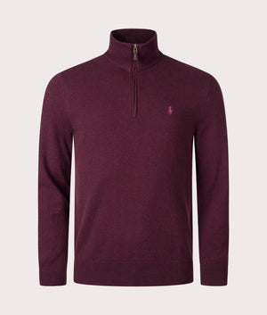 Ralph lauren half hot sale zip merino wool sweater