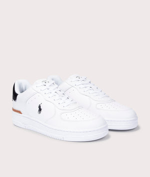 Leather-Court-Master-Trainers-White/Black-Polo-Ralph-Lauren-EQVVS