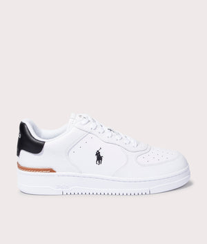 Leather-Court-Master-Trainers-White/Black-Polo-Ralph-Lauren-EQVVS