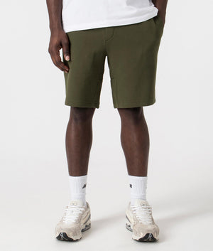 Double Knit Athletic Shorts in Company Olive by Polo Ralph Lauren. EQVVS Front Angle Shot.