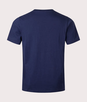 Polo Bear Jersey T-Shirt in Newport Navy by Ralph Lauren. EQVVS Back Angle Shot.