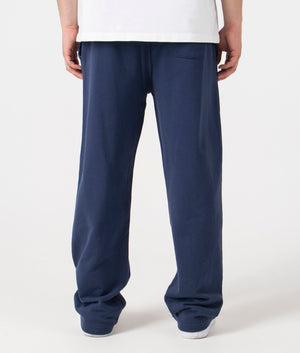 Polo Ralph Lauren Loopback Fleece Drawstring Joggers in Cruise Navy. Back angle model shot at EQVVS.