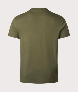 Polo Ralph Lauren Classic Fit Polo Bear Jersey T-Shirt in New Olive at EQVVS. Back Shot.