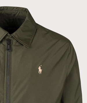 Polo Ralph Lauren Packable Windbreaker Jacket in Armadillo. EQVVS Detail Shot. 