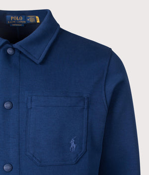 Polo Ralph Lauren Double Knit Overshirt in East Side Royal blue