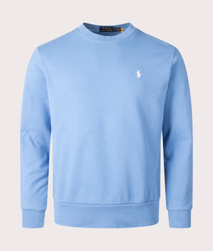 
Ralph Lauren, Loopback Terry Sweatshirt, Blue Orbit, Eqvvs Menswear, front shot angle
