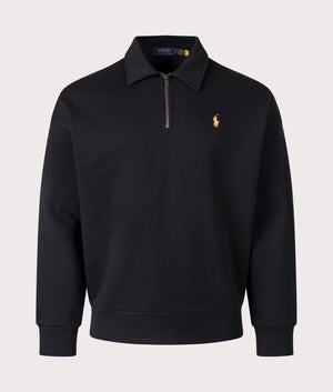 Discover the Polo Ralph Lauren Lunar New Year Quarter Zip Sweatshirt in Black. Front Shot at EQVVS