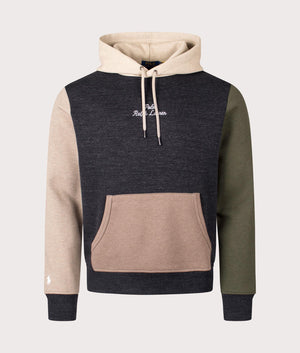 Logo Colour-Blocked Double Knit Hoodie, Ralph Lauren, eqvvs front shot photo