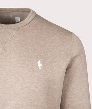 Ralph Lauren, Double-Knit Sweatshirt, Adirondack Heather, Eqvvs Menswear, detailed shot angle
