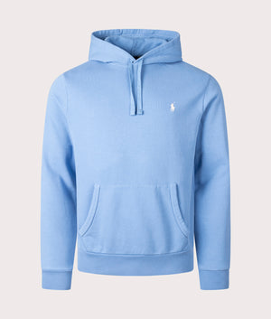 Ralph Lauren, Loopback Fleece Hoodie, Blue Orbit, Eqvvs Menswear, front shot angle