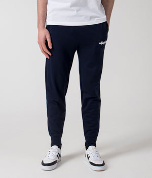 Polo Ralph Lauren Lounge Joggers in Cruise Navy. Shot at EQVVS.  Front shot.