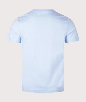 Polo Ralph Lauren Lightweight Crew Neck T-Shirt in Office Blue. EQVVS Back shot.