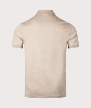 Polo Ralph Lauren Custom Slim Fit Soft Cotton Polo Shirt in Beige. Back Shot at EQVVS.