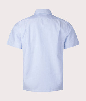 Polo Ralph Lauren Classic Fit Oxford Camp Shirt in Blue. EQVVS back shot.