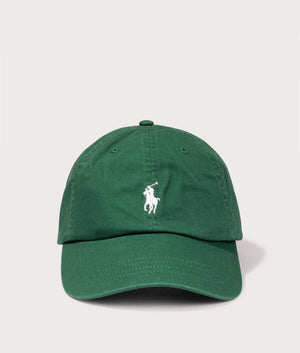 Polo Ralph Lauren  Cotton Chino Ball Cap in New Forest. Shot at EQVVS. Front logo shot