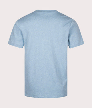 Polo Ralph Lauren Classic Fit Embroidered T-Shirt in Modern Blue Heather at EQVVS. Back Shot.