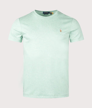 Polo Ralph Lauren Custom Slim Fit Pima T-Shirt in Celadon. Front Shot at EQVVS.