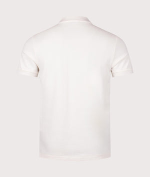 Polo Ralph Lauren Custom Slim Fit Mesh Polo Shirt in Antique Cream. EQVVS Back Shot.