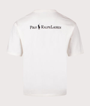 Polo Ralph Lauren Relaxed Fit Logo Jersey T-Shirt in Nevis. Shot at EQVVS. Back shot. 
