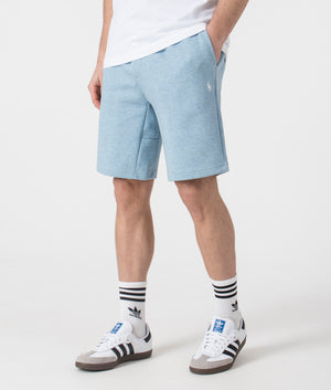 Polo Ralph Lauren Double Knit Athletic Sweat Shorts in Modern Blue Heather. Shot at EQVVS.  Side shot. 