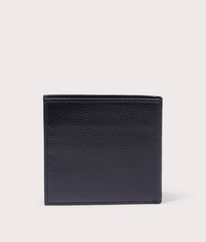 Polo Ralph Lauren Pebbled Leather Billfold Wallet in Black at EQVVS Back Shot