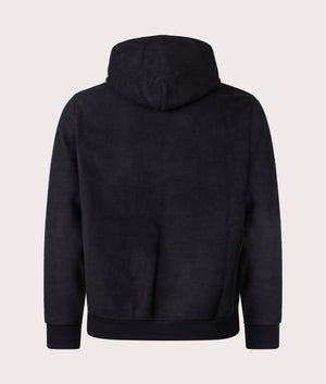 Polo Ralph Lauren Brushed Fleece Loungewear Hoodie in Polo Black. EQVVS Back Shot