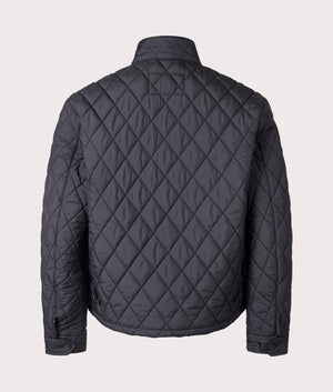 Polo Ralph Lauren Insulated Quilted Shirt Jacket in Polo Black at EQVVS. Back Shot. 