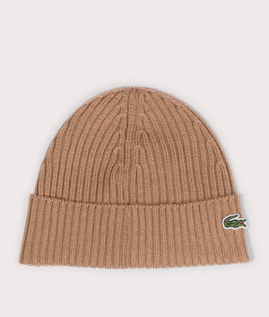 Lacoste ribbed deals beanie