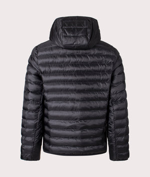 Lacoste Logo Hooded Jacket in Black for men at EQVVS. Back Shot