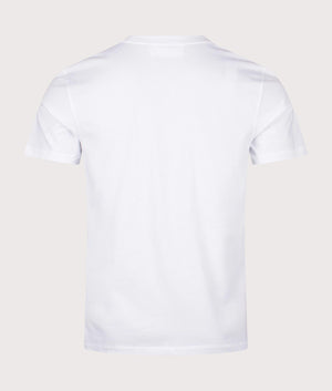 Ami De Coeur T-Shirt in White, 100% Cotton at EQVVS Menswear. Back Shot. 