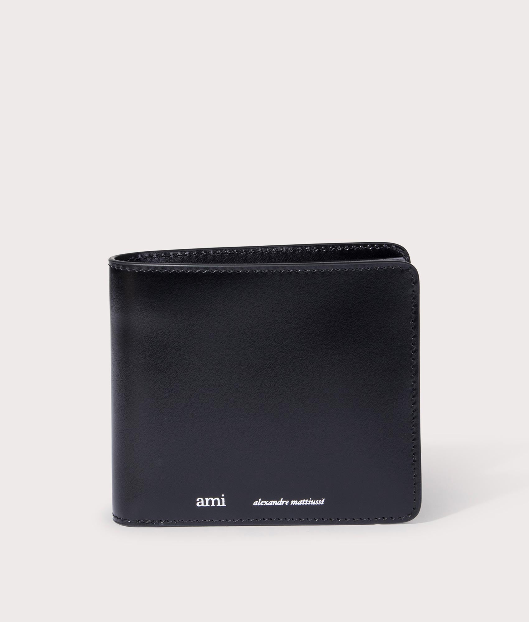 Ami Folded Wallet Black | AMI | EQVVS