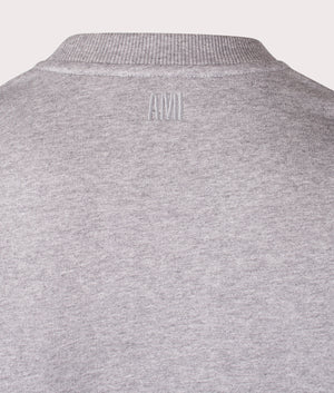 Ami De Coeur Sweatshirt in Heather Grey by Ami. EQVVS Shot. 