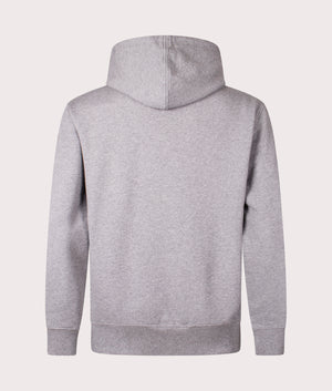 Ami De Coeur Hoodie in Heather Grey by Ami. EQVVS Menswear Back Shot.