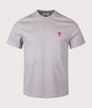 Ami De Coeur T-Shirt in Heather Grey, 100% Cotton at EQVVS Menswear. Front Shot.