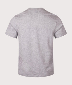 Ami De Coeur T-Shirt in Heather Grey, 100% Cotton at EQVVS Menswear. Back Shot. 